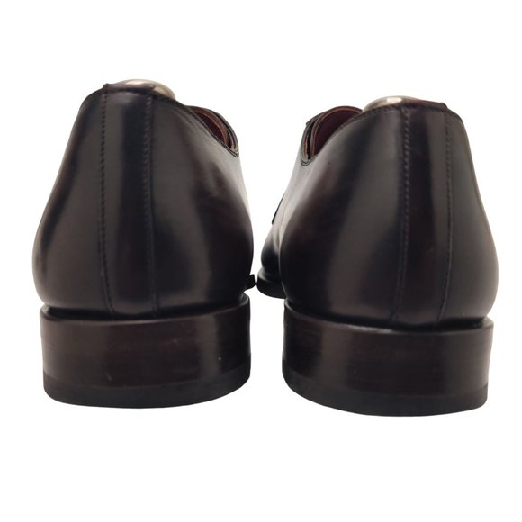 Magnanni Seleccion Patina Brown Leather Dress Shoes Men's size 8M Derby Oxfords - Picture 7 of 13